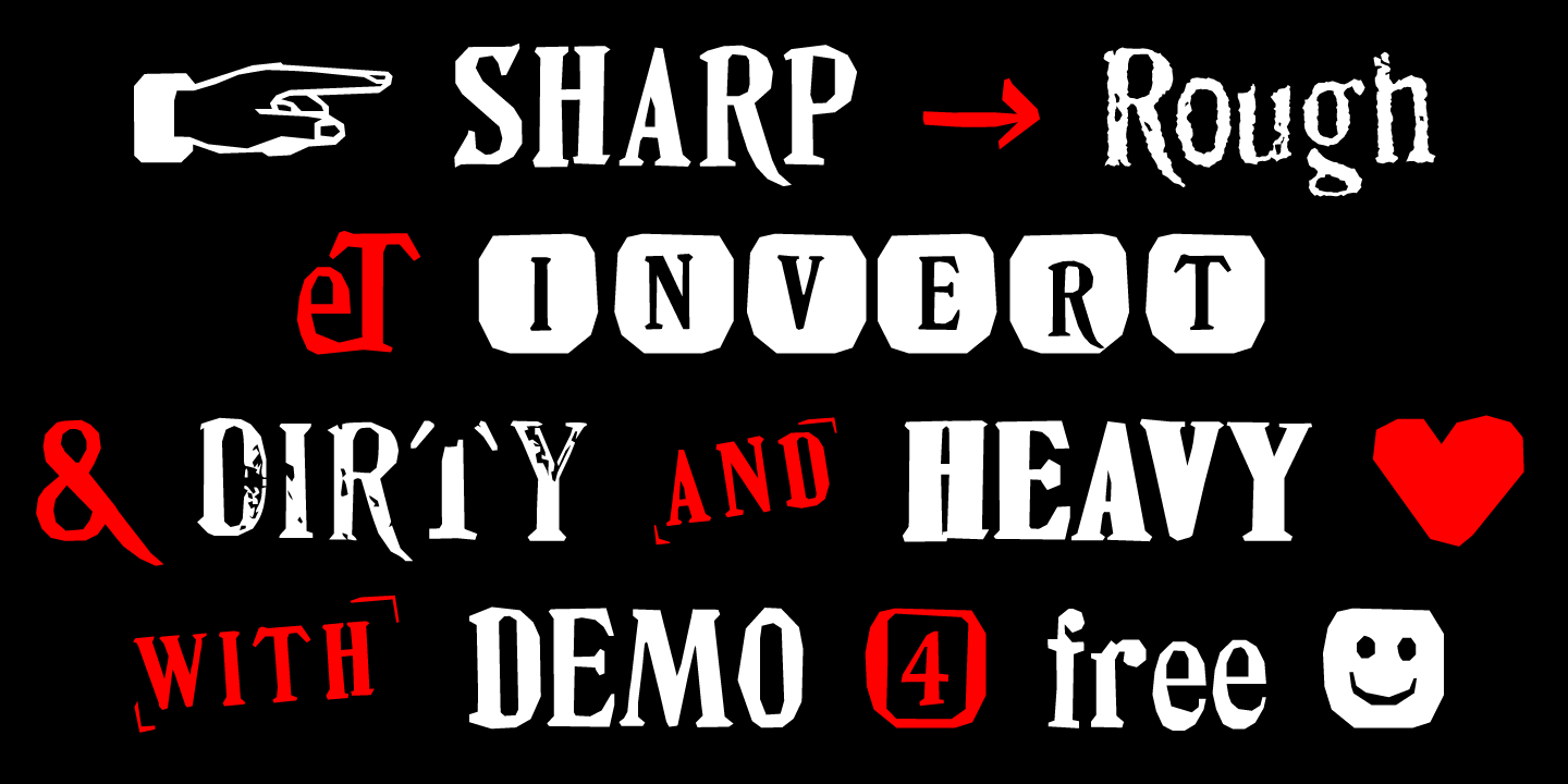 Пример шрифта DIY Fantasy Stamp SharpDEMO